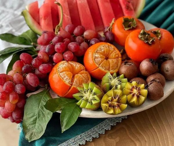 عکس ایده تزیین میوه شب یلدا ساده