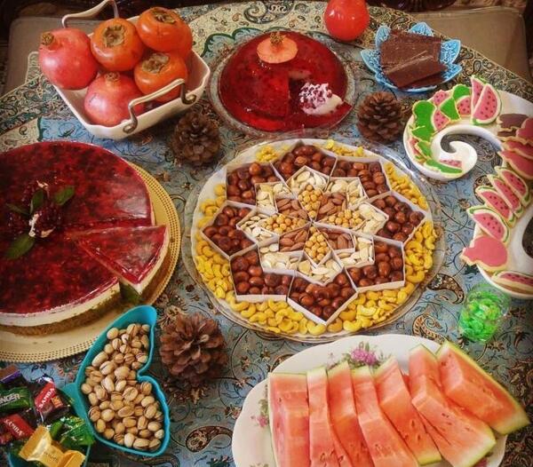 عکس ایده تزیین شب یلدایی