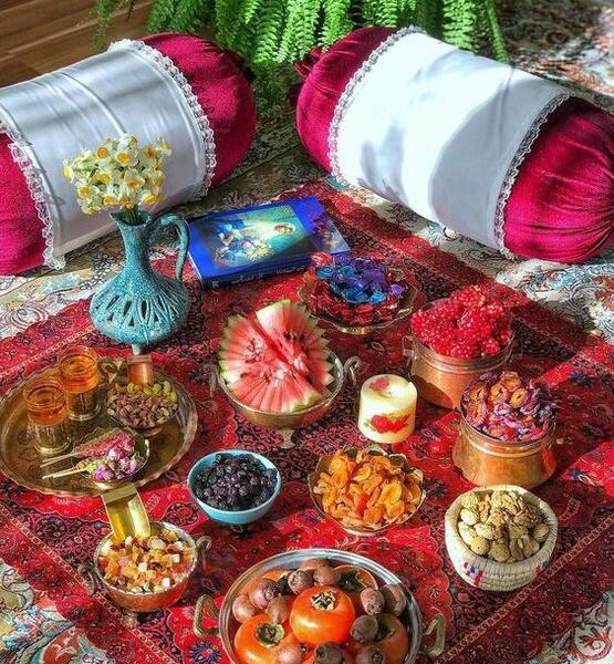 عکس ایده سفره ی شب یلدا