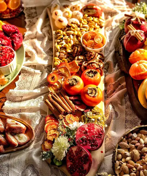 عکس ایده سفره ی شب یلدا