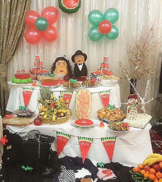 عکس ایده سفره ی شب یلدا
