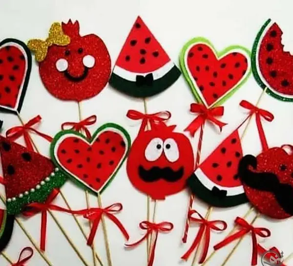 عکس ایده شب یلدا نمدی