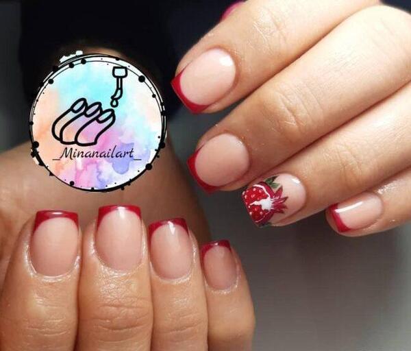 عکس ایده لاک ناخن برای شب یلدا