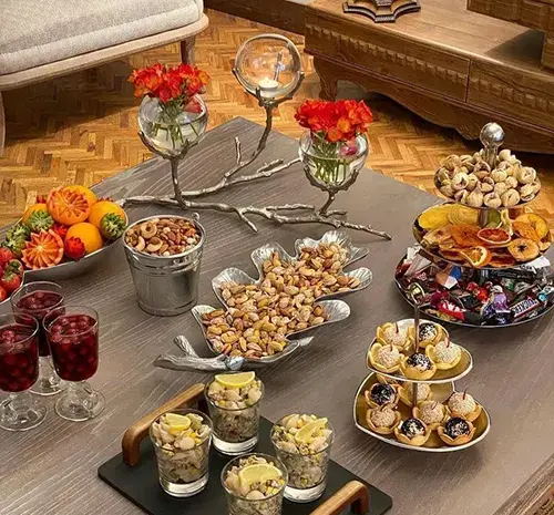 عکس ایده سفره یلدای ساده