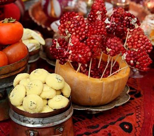 عکس ایده سفره شب یلدا سنتی