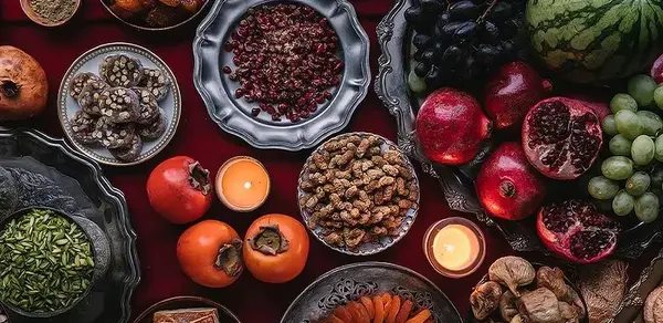 عکس ایده سفره شب یلدا سنتی
