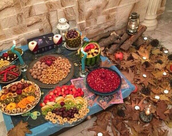 عکس ایده تزیین شب یلدا در خانه