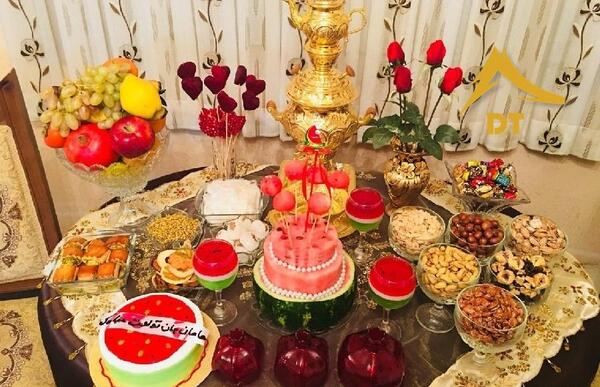 عکس ایده تزیین شب یلدا در خانه