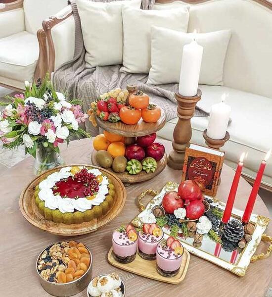 عکس ایده تزیین شب یلدا در خانه