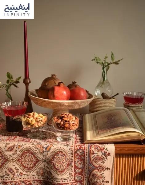 عکس ایده چیدن میز شب یلدا