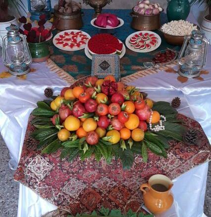 عکس ایده جشن یلدای مدرسه