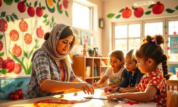 عکس ایده ی جشن یلدا در مدرسه