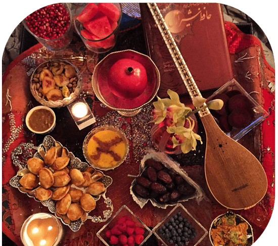 عکس ایده تم یلدایی برای عکاسی