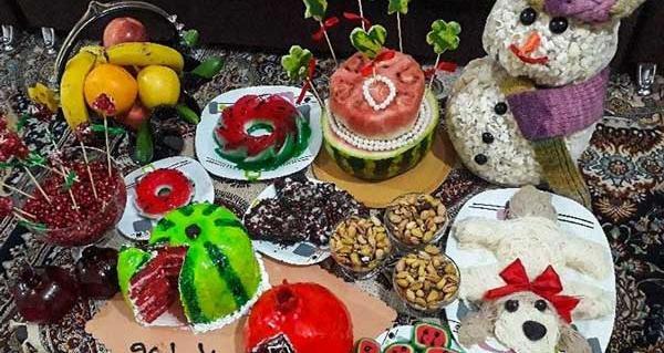 عکس ایده تزیین پشمک یلدایی