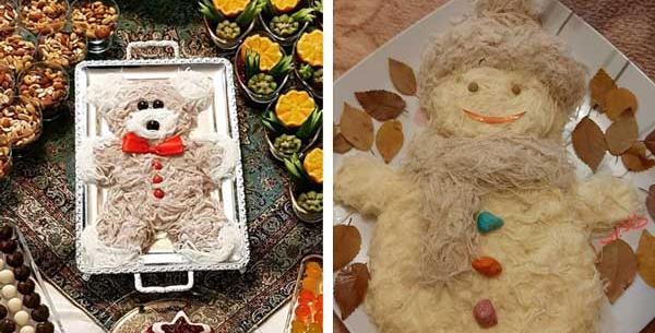 عکس ایده تزیین پشمک برای یلدا