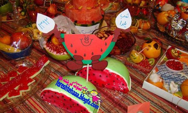 عکس ایده های شب یلدا برای پیش دبستانی