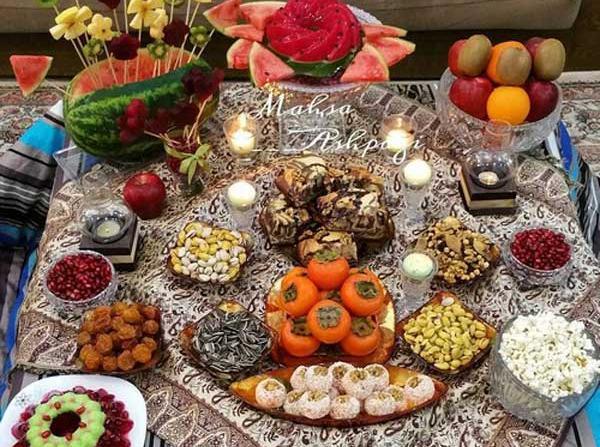 عکس ایده برای شب یلدایی عروس