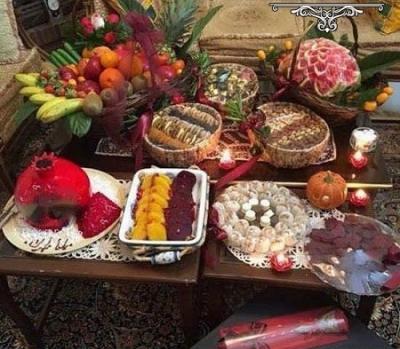 عکس ایده برای شب یلدایی عروس