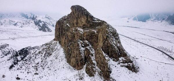 عکس برف در یزد