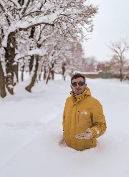 عکس برف در همدان