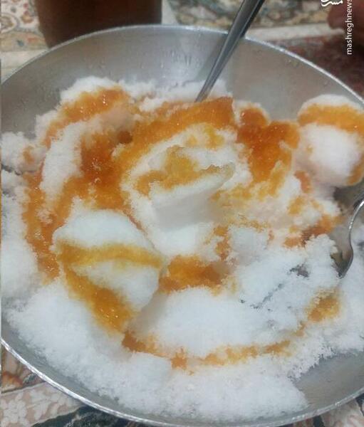 عکس برف با شیره