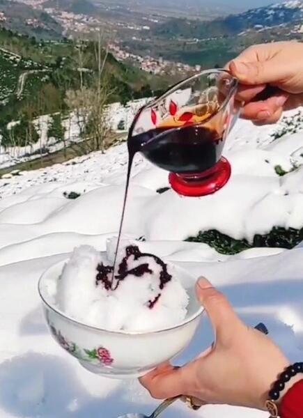 عکس برف با شیره