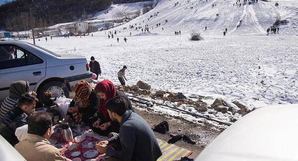 عکس برف در مازندران
