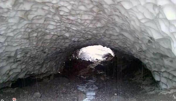 عکس تونل برفی لرستان