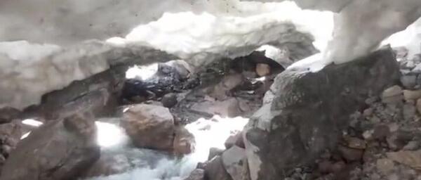 عکس تونل برفی لرستان