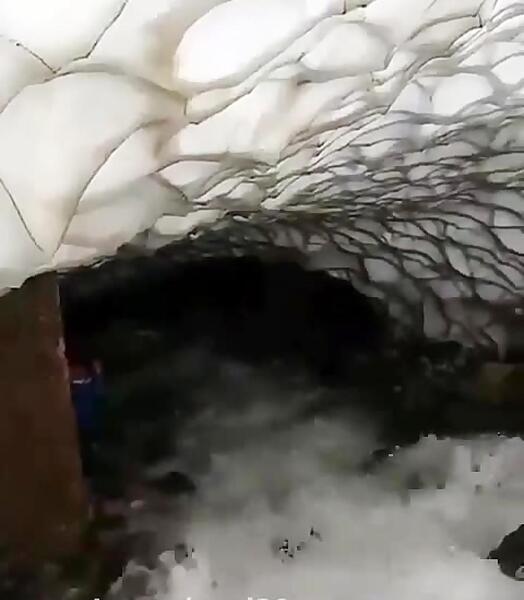 عکس تونل برفی لرستان