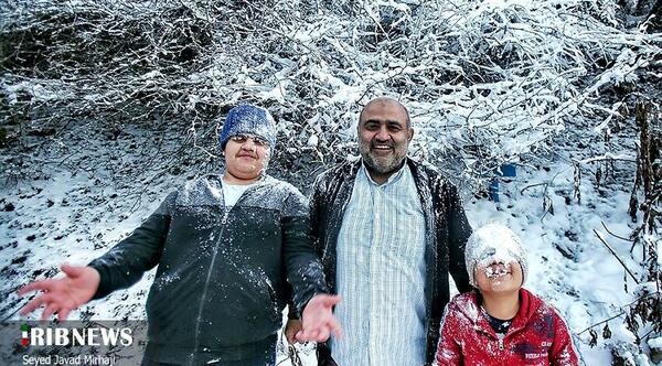 عکس برف در گرگان