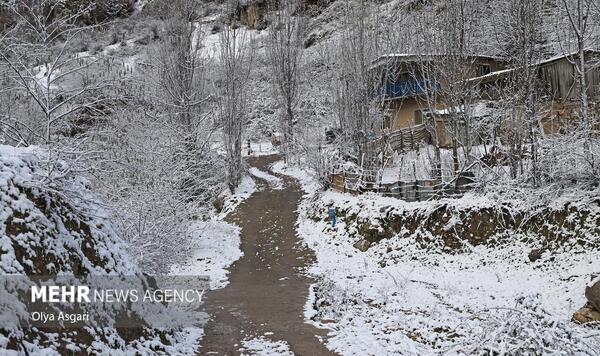 عکس برف در گرگان