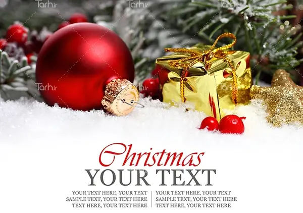 عکس برف و کریسمس