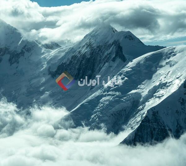 عکس برف در کوهستان