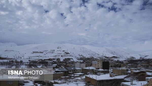 عکس برف در سپیدان