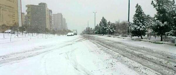 عکس برف در سپیدان