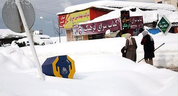 عکس بارش برف سنگین
