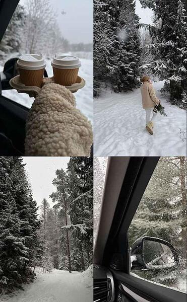 ژست عکس برفی اینستا