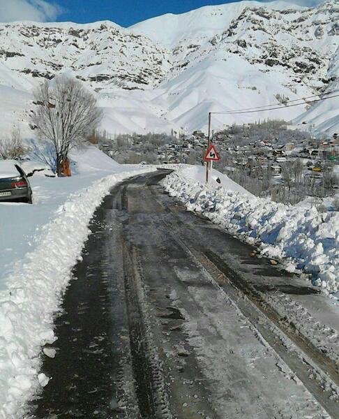 عکس از برف زمستانی