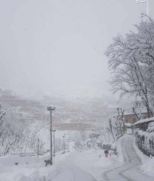 عکس از برف در مشهد