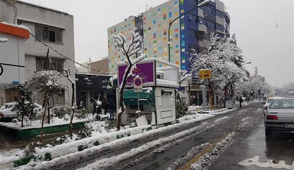 عکس از برف در تهران
