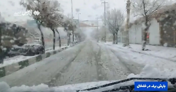 عکس برف خلخال امروز