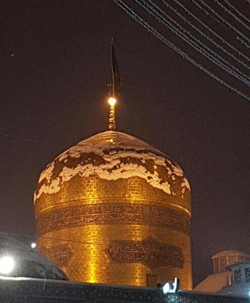 عکس های برفی حرم امام رضا