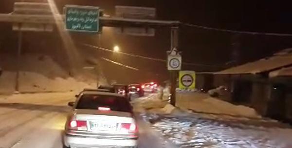 عکس برف در چالوس