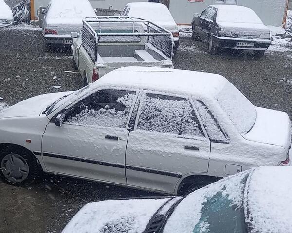 عکس برف در جاده چالوس