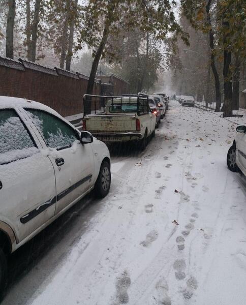 عکس های برف امروز تهران