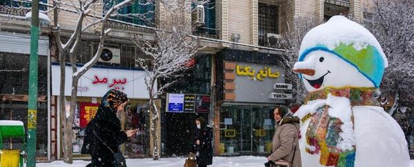 عکس از برف تبریز