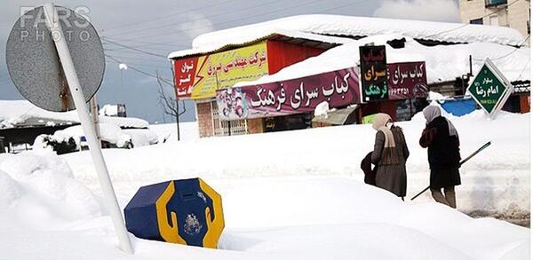 عکس برف دیشب تهران