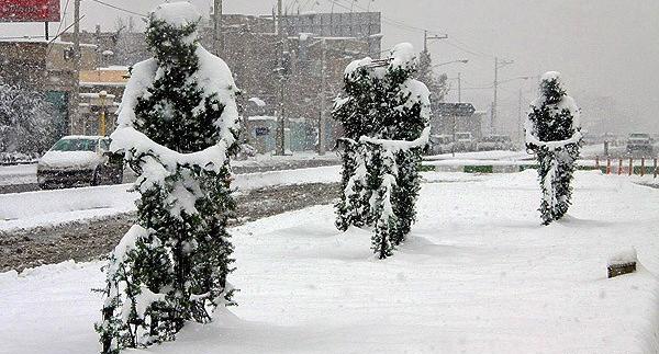 عکس بارش برف امروز در مشهد