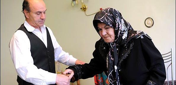 عکس مادر و پسر قدیمی